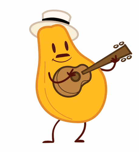papaya playing a guitar