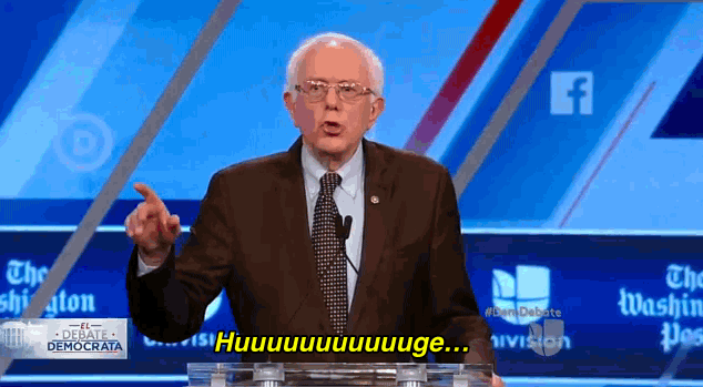 Resultado de imagen de bernie sanders gifs