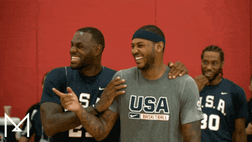 king james laughing GIF by Carmelo Anthony