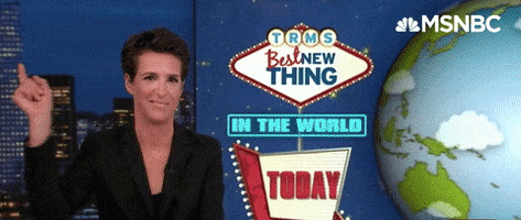 excited the rachel maddow show GIF