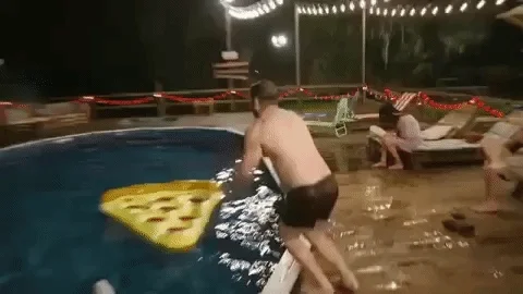 Pool Party Pizza GIF
