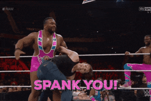 Wrestling Spank You GIF by chuber channel