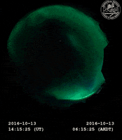 swirling northern lights GIF by University of Alaska Fairbanks