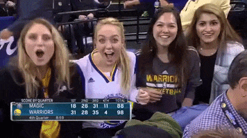excited warriors fans GIF by NBA