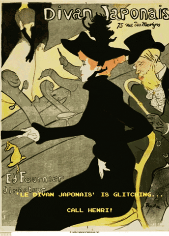 toulouse-lautrec glitch by GIF IT UP