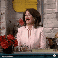 Happy Megan Mullally GIF by Will & Grace