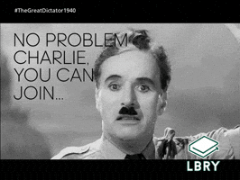 apostrophe hitler nazi chaplin dictator GIF