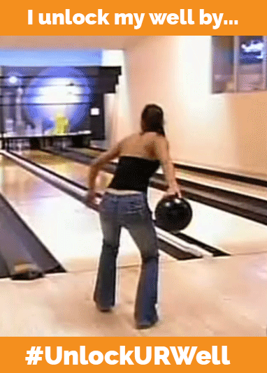unlockurwell mental health bowl bowling strike GIF