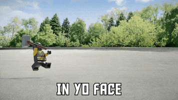 In Your Face Ninja GIF by LEGO