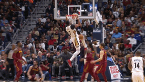excited anthony davis GIF by NBA