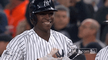 New York Yankees Smile GIF by MLB
