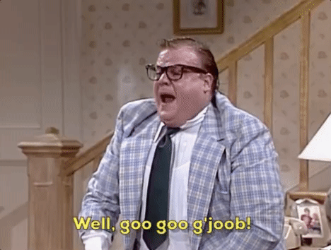 Stuttering Chris Farley GIF by Saturday Night Live - Find & Share ...