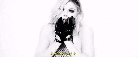 Fergie music video black and white hungry fergie GIF