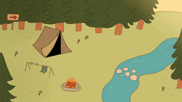 background camp GIF by GIPHY Studios Originals
