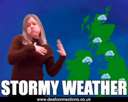 Sign Language Weather GIF