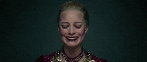 sad margot robbie GIF by Alex Bedder