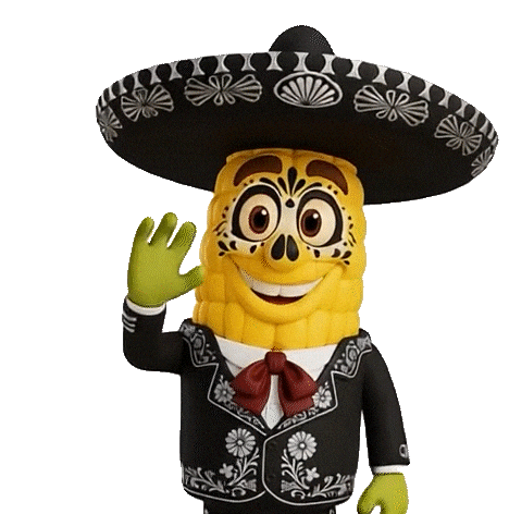 Happy Feliz Sticker by Tostadas Ortiz