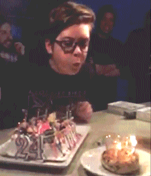 birthday cake GIF by Sarah Schmidt