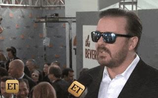 Ricky Gervais No GIF by Entertainment Tonight