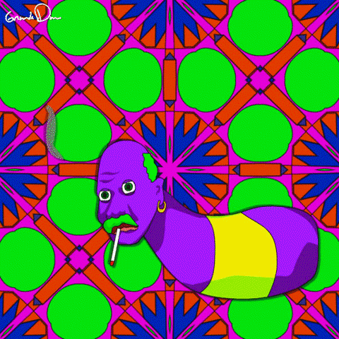 prince randian psychedelic art GIF by Grande Dame