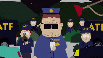 officer barbrady plunger GIF by South Park 