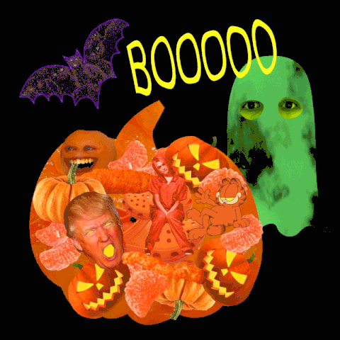 agatheb-b halloween trump creepy pumpkin GIF