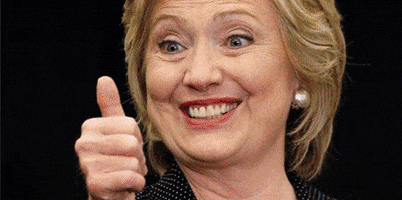 hillary clinton thumbs up GIF by Desearch Repartment