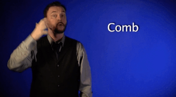 sign language comb GIF by Sign with Robert