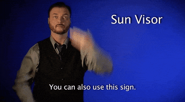 sign language sun visor GIF by Sign with Robert