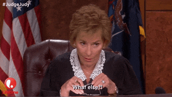 who cares judge judy GIF by Lifetime Telly