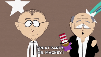 drunk mr. mackey GIF by South Park 