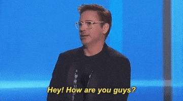 Robert Downey Jr Hi How Are You Guys GIF by AMAs