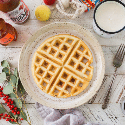 brookelark holiday breakfast waffles raw honey GIF