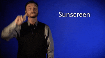 sign language sunscreen GIF by Sign with Robert