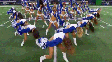 dallas cowboys football GIF by Dallas Cowboys Cheerleaders: Making the Team