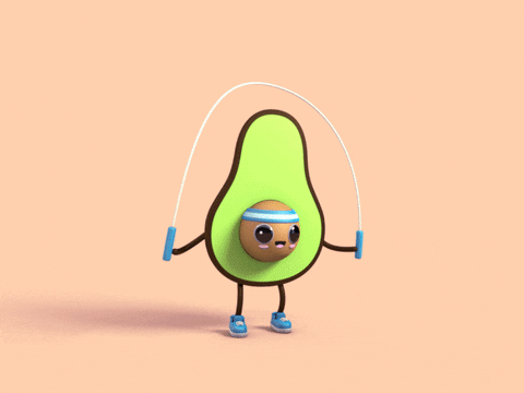 after effects avocado GIF by eyedesyn
