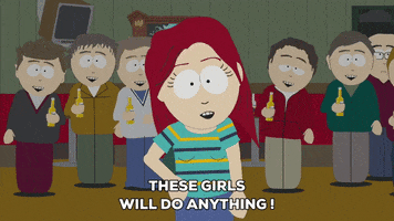 cheering flashing GIF by South Park 