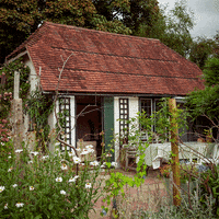 forest deer cottage GIF by Nino Paulito