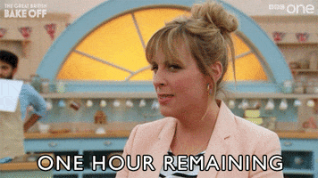 mel giedroyc one hour remaining GIF by BBC