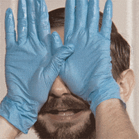 Scared To Look Hide And Seek GIF by Alan Resnick