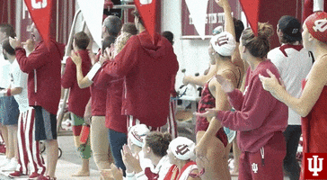 Celebration Swimming GIF by Indiana Hoosiers