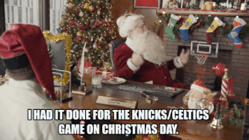nba christmas GIF by NBA on ESPN