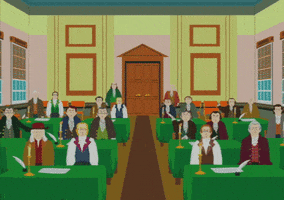 english table GIF by South Park 