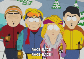snow skiing GIF by South Park 