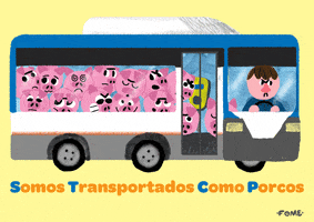 Public Transportation Animation GIF by Bruno Lisboa