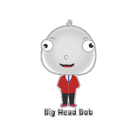 Saturday Pbs Sticker by BigHeadBob.com