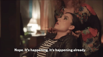 Natasha Negovanlis Panic GIF