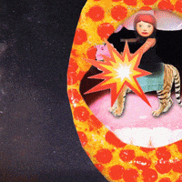 space pizza GIF by Anne Horel