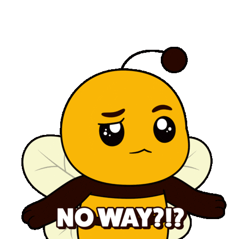 No Way What Sticker by Plan Bee Studios