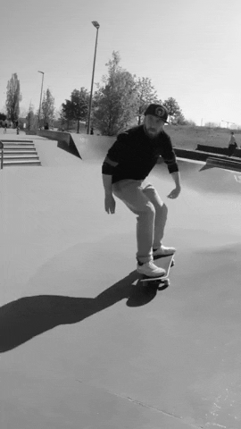 Skateboard Sliding GIF by Concrete Surfers Motorcycle Dudes - CSMD